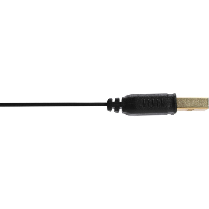 Inline Micro Usb 2.0 Cable Plano Usb A A Micro-B Negro / Dorado 0,5m