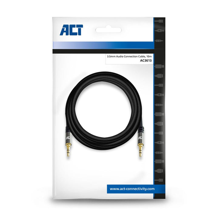 10 Meters High Quality Audio Connection Cable 3.5 Mm Stereo Jack Male - Male