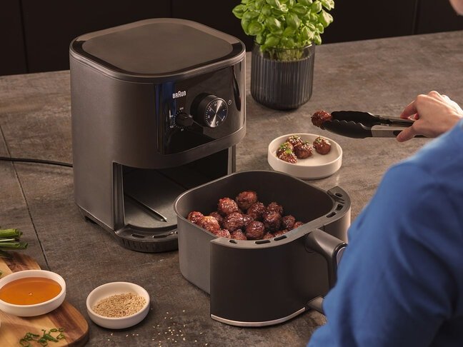 Freidora Braun Houshold  Multifry 3, Hf 3000i (Negro (Matt), 1.500 Watt, Korb 4,3 Liter) 0x12500001
