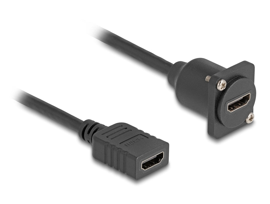 Cable Tipo D Delock Toma Hdmi > Toma Hdmi Negro, 20 Cm