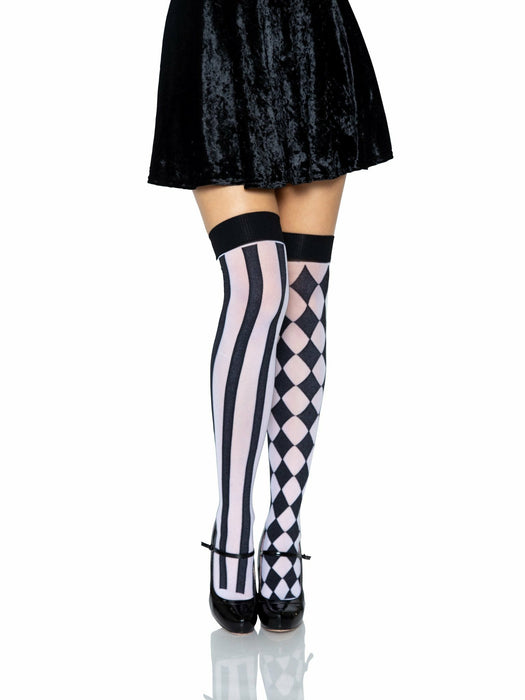 EAN 0714718450797 - Leg Avenue 6120_00722 pantis y media Negro, Blanco imagen 1