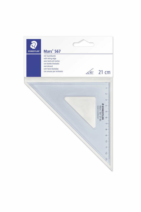Staedtler Zeichendreieck 21cm 45/45 Gr. Tr.Bl