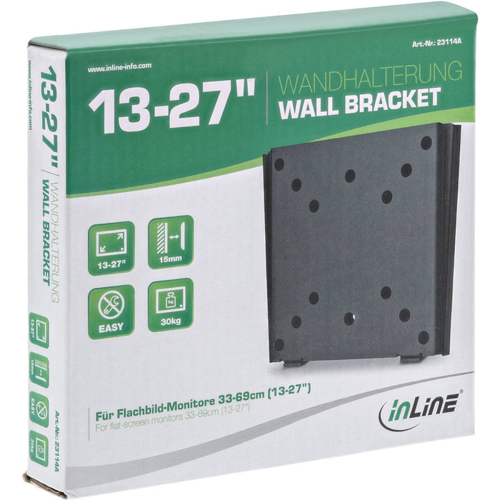 Soporte De Pared Inline Para Tft 33-69 Cm 13 - 27" Máx. 30 Kg