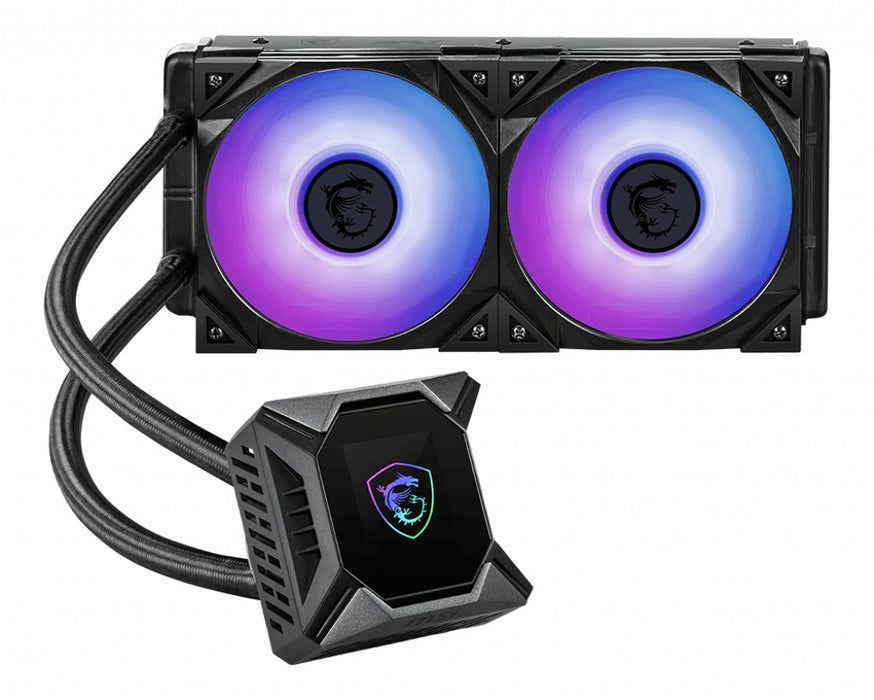 Kit De Watercooling Para Procesador Con Eclairage Argb - 2 X 12 Cm Ventiladorados  - Compatible: -Intel 1150/1151/1155/1156/1200/2011/2011-3/2066  -Amd Am4/Am2/Am2+/Am3/Fm1/Fm2/Fm2+  - 39.9 Dba - 77.4cfm