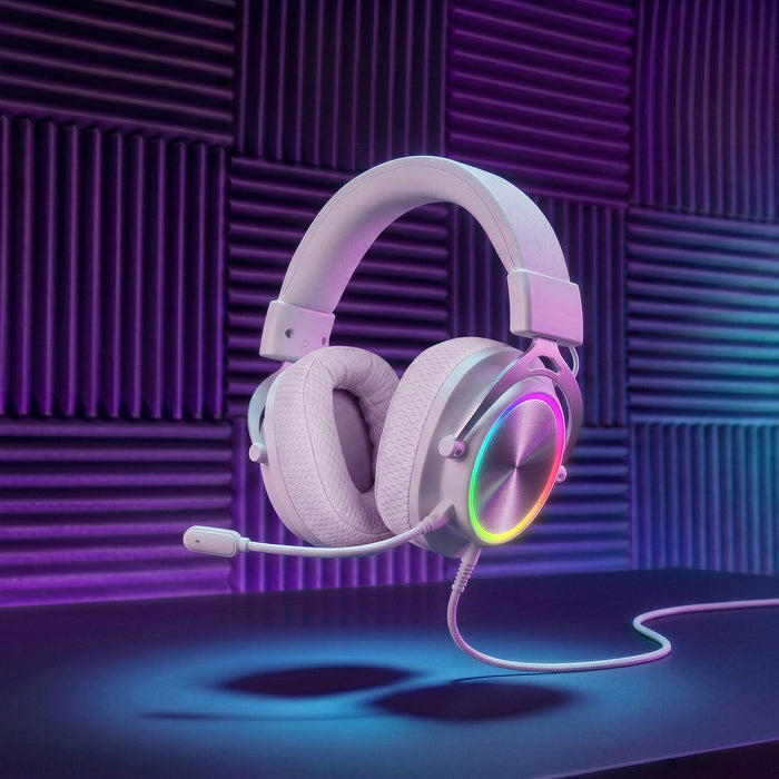 Auriculares Gaming Inalámbricos Con Micrófono Mars Gaming Mh-Forge Jack 3.5 Bluetooth Blancos