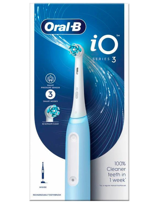 EAN 8006540731321 - Oral-B IOSERIES3ICE cepillo eléctrico para dientes Adulto Cepillo dental oscilante Azul imagen 2