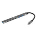 EAN 8719274677864 - BakkerElkhuizen BNECHUB3A4C hub de interfaz USB Tipo C 5000 Mbit/s Negro, Gris imagen 1