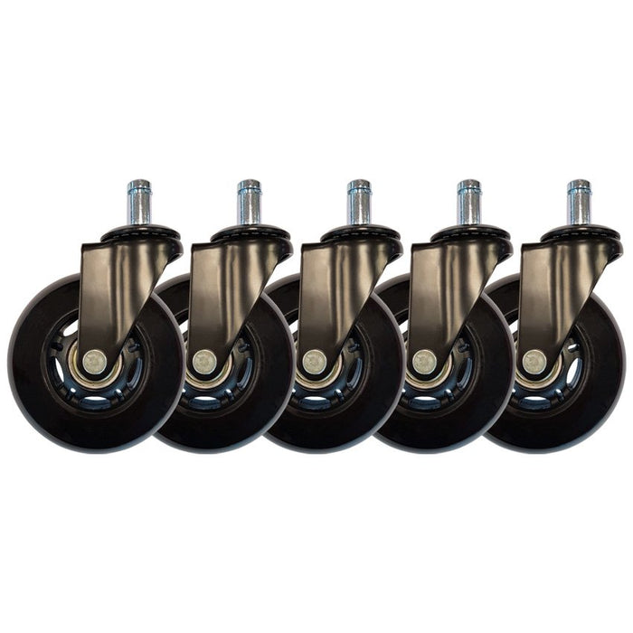 EAN 4260070127984 - LC-Power LC-CASTERS-7BB-SPEED pieza de sillas de oficina Negro Plástico, Caucho Ruedas giratorias imagen 4