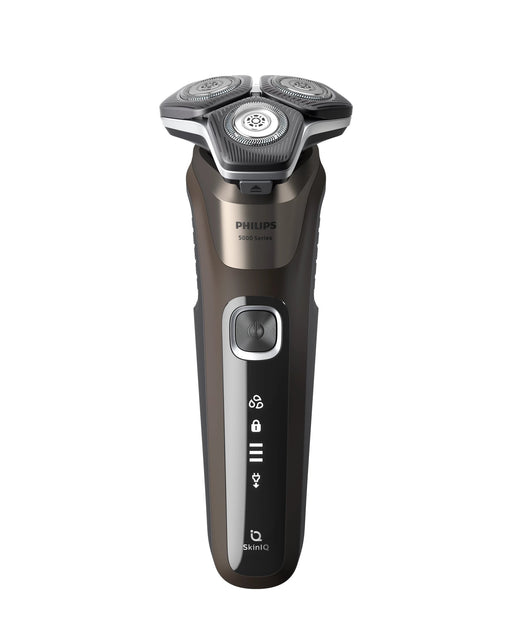 EAN 8720689008457 - Philips SHAVER Series 5000 S5886/30 afeitadora Máquina de afeitar de rotación Recortadora Negro, Marrón imagen 1
