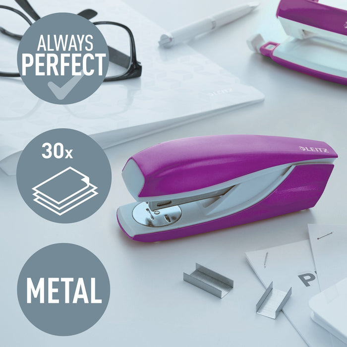 Leitz Grapadora Nexxt 5502 Wow Violeta-Metallic