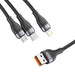 EAN 6953156229822 - Baseus Zinc Magnetic Safe cable de teléfono móvil Negro, Gris 1,2 m USB A Lightning + micro-USB B + USB C imagen 6