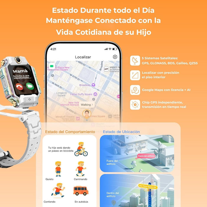 Imoo Watch Phone X10 Grau Kinder Smart-Watch