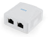 EAN 8716309097024 - Gembird NCAC-2F6-01 caja de tomacorriente RJ-45 Blanco imagen 1