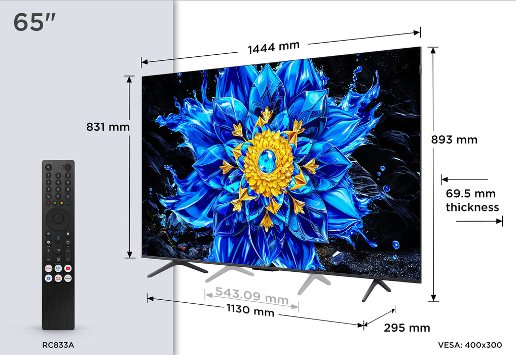 EAN 5901292530198 - TCL P8L 65P8L Televisor 165,1 cm (65") 4K Ultra HD Smart TV Wifi Negro 450 cd / m² imagen 4