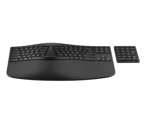 EAN 0197192177846 - HP 965 BLK Ergonomic Wireless Keyboard teclado Hogar RF Wireless + Bluetooth Negro imagen 1