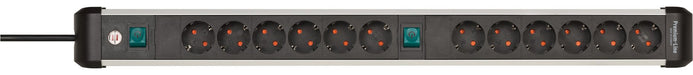 EAN 4007123677429 - Brennenstuhl 1391030200 base múltiple 3 m 12 salidas AC Interior Negro, Plata imagen 1