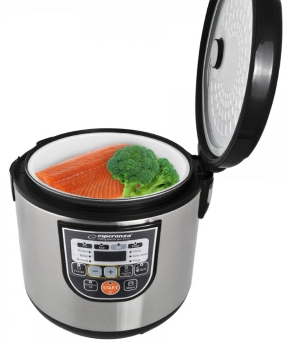 EAN 5901299954027 - Esperanza EKG011 olla multi-cocción 5 L 860 W Negro, Acero inoxidable imagen 3