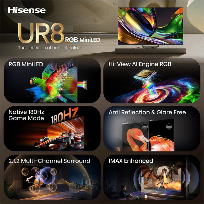 EAN 6942351436883 - Hisense 85UR8S 2,16 m (85") 4K Ultra HD Smart TV Wifi Negro imagen 8