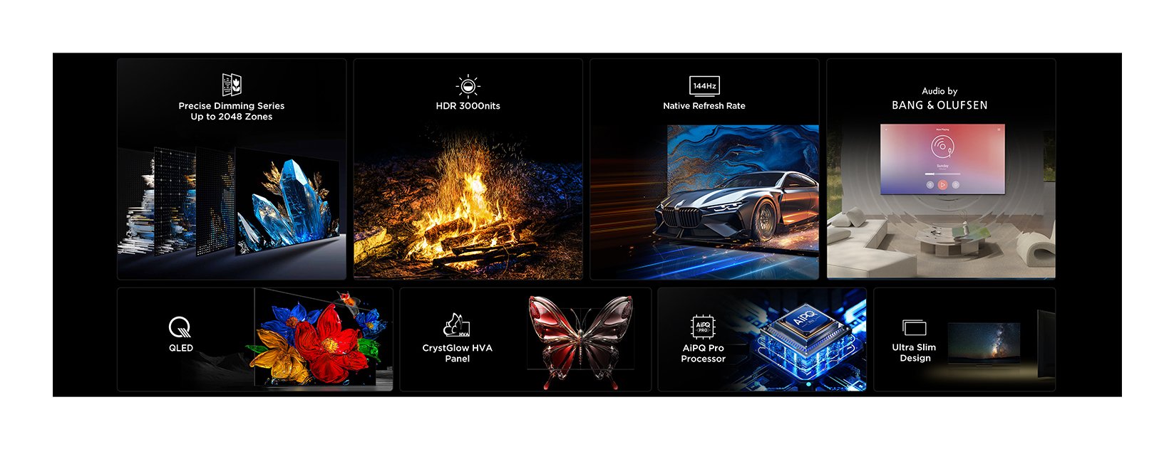 EAN 5901292525729 - TCL 75C7K Televisor 190,5 cm (75") 4K Ultra HD Smart TV Wifi Metálico 3000 cd / m² imagen 6