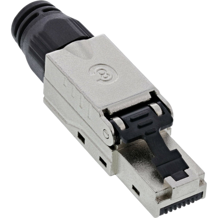 Conector Inline Rj45 Cat.8.1 2000mhz, Instalable En Campo, Blindado, Con Tapa Roscada