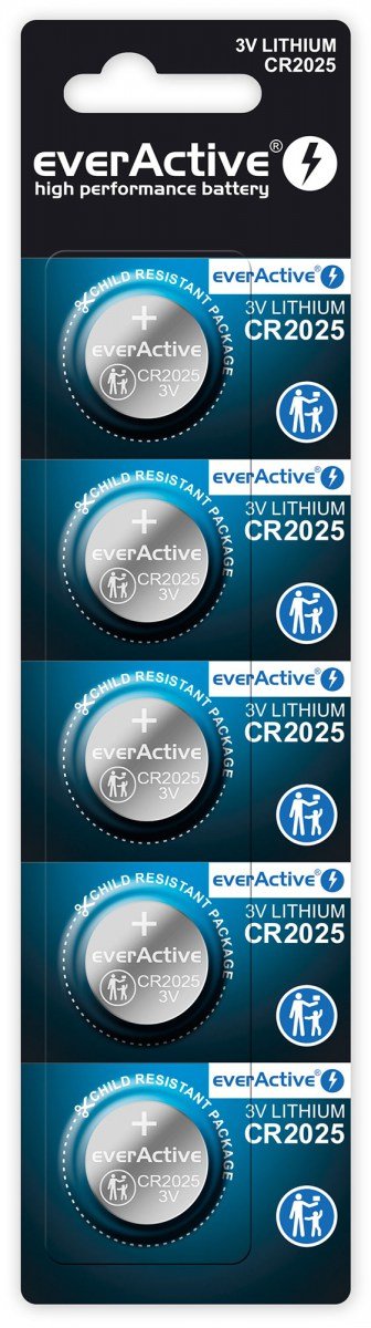 EAN 5902020523437 - Everactive CR20255BL pila doméstica Batería de un solo uso CR2025 Litio imagen 1