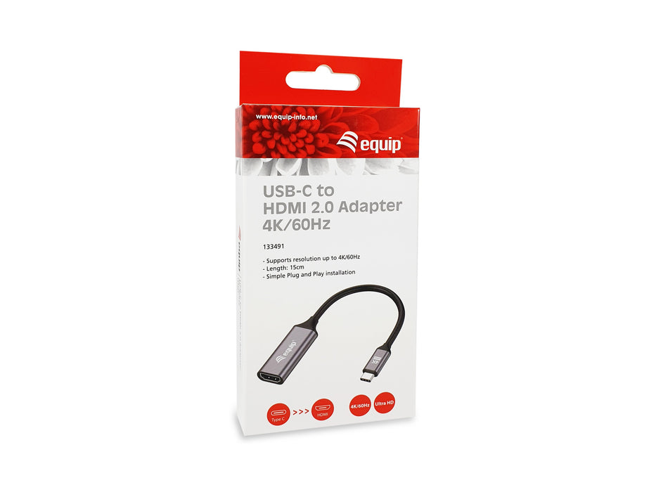 EAN 4015867229996 - Equip 133491 adaptador de cable de vídeo 0,15 m USB Tipo C Negro, Gris imagen 6