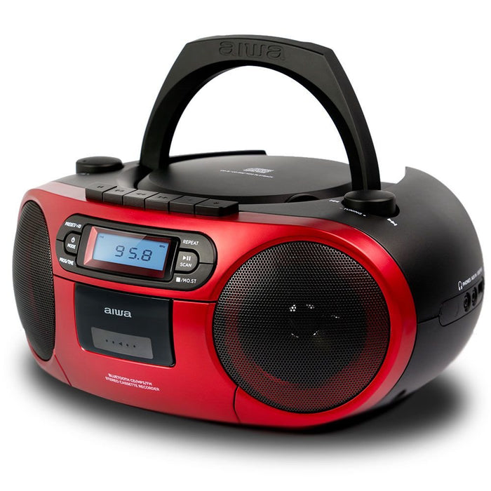 EAN 8435256897210 - Aiwa BBTC-550RD Negro, Rojo Reproductor de CD portátil imagen 4
