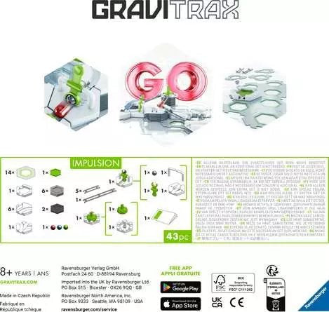 Ravensburger Gravitrax Go Impulsión, Tren 12020015