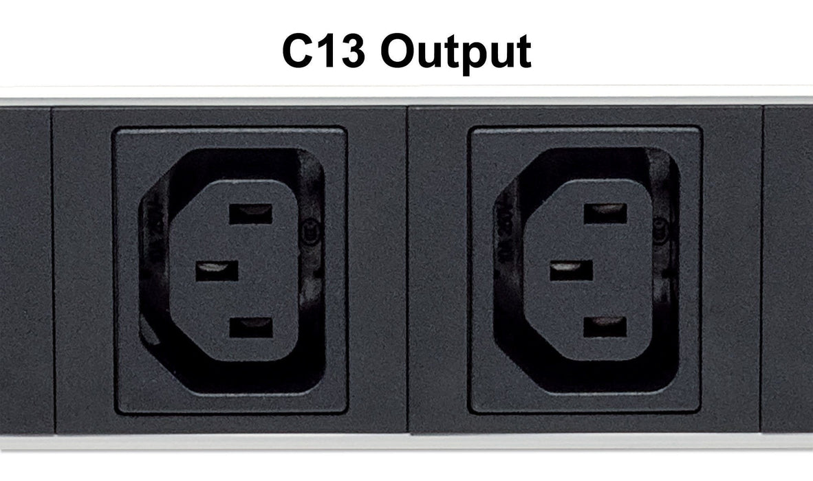 Intellinet Regleta, 1u, Negro, Plata, 8 Salidas Ac, C13 Acoplador, 2 M, 110 - 250 V