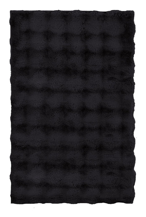 Alfombra  De Baño Cloud Luks 60x90 Negro Kleine Wolke
