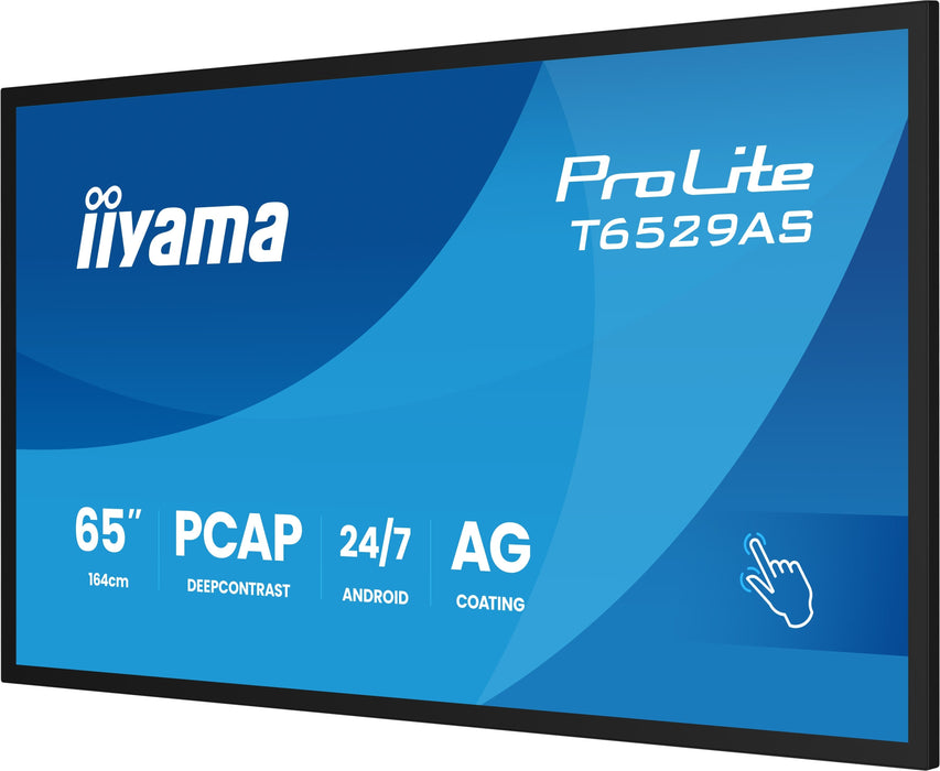 EAN 4948570125593 - iiyama T6529AS-B1AG pantalla de señalización Panel plano interactivo 163,8 cm (64.5") LED Wifi 500 cd / m imagen 8