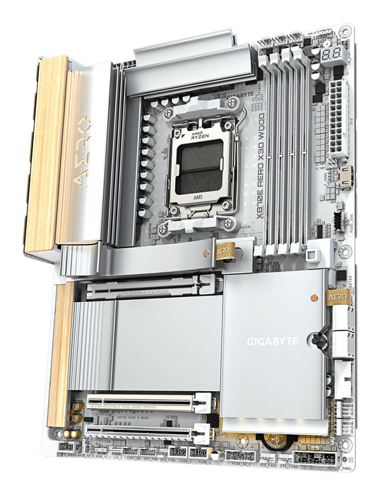 EAN 4719331878481 - GIGABYTE X870E AERO X3D WOOD AMD X870E Zócalo AM5 ATX imagen 4