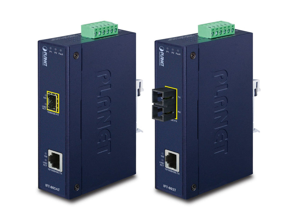 EAN 4711213687556 - PLANET IFT-802T convertidor de medio 200 Mbit/s 1310 nm Azul imagen 2