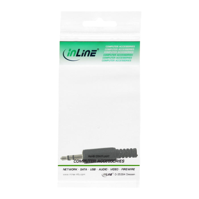 Inline 3.5mm Audio Stereo Macho Versión Para Soldar