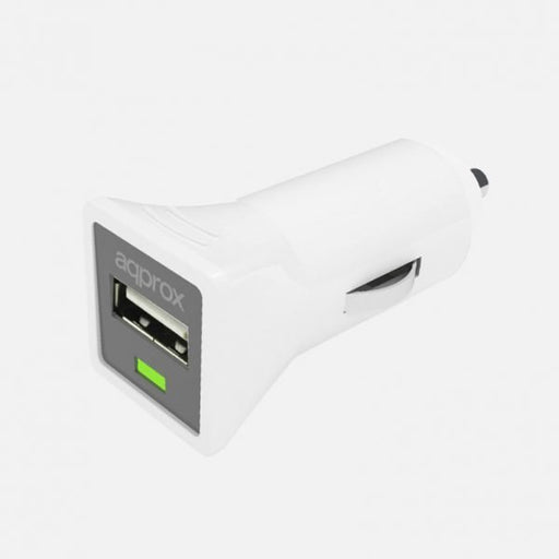 EAN 8435099516224 - Approx APPUSBCARW cargador de dispositivo móvil Smartphone Negro, Blanco Encendedor de cigarrillos Auto imagen 1