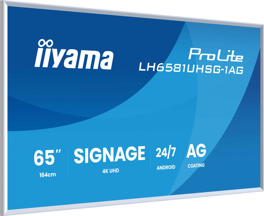 EAN 4948570125623 - iiyama LH6581UHSG-1AG pantalla de señalización Pantalla plana para señalización digital 163,8 cm (64.5")  imagen 4