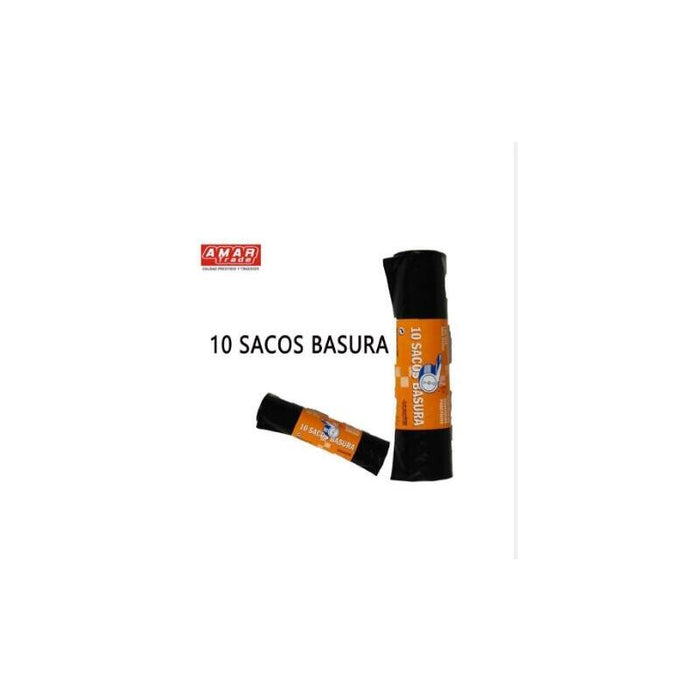 10 Bolsas De Basura Negro 85x105