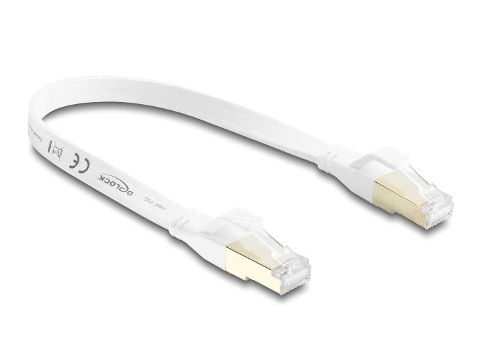 Delock Rj45 Cinta Plana Cable De Red Cat.8.1 U Ftp 40gbps, 0,25m