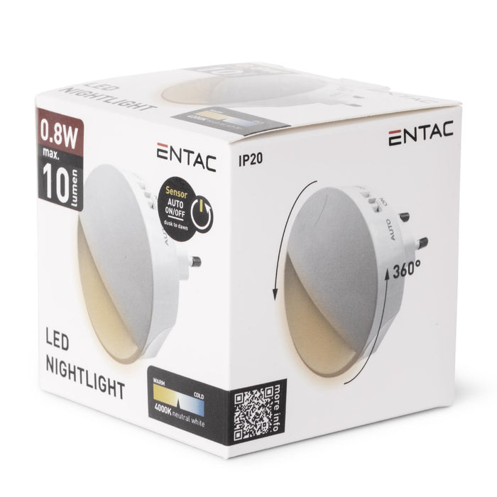 Entac Nachtlicht 0,8w Cds Dämmerungssensor Ohne Pir Sensor