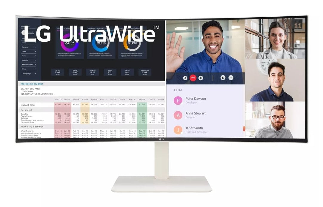 EAN 8806084903235 - LG 38WR85QC-W pantalla para PC 96,5 cm (38") 3840 x 1600 Pixeles UltraWide Quad HD LCD Blanco imagen 1