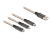 EAN 4043619881581 - DeLOCK 88158 cable USB USB 2.0 1,2 m USB A USB C/Micro-USB B/Lightning Transparente imagen 1