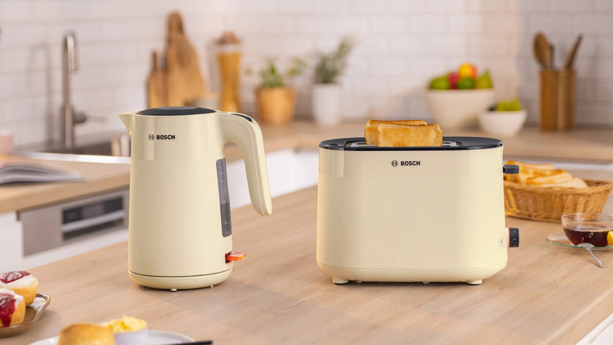 EAN 4242005400683 - Bosch MyMoment tetera eléctrica 1,7 L 2400 W Crema de color, Gris imagen 2
