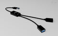 EAN 8595611707384 - i-tec USB-A Cable HUB 2 port (2x USB-A) cable USB USB 3.2 Gen 1 (3.1 Gen 1) 0,1 m USB A 2 x USB A Negro imagen 5