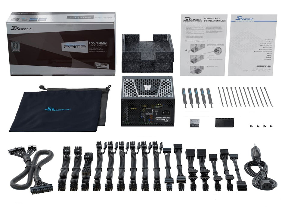 EAN 4711173876403 - Seasonic Prime -TX-1300 unidad de fuente de alimentación 1300 W 20+4 pin ATX ATX Negro imagen 2