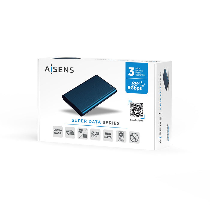 EAN 8436574706345 - AISENS ASE-2525PB caja para disco duro externo Caja de disco duro (HDD) Marina 2.5" imagen 7