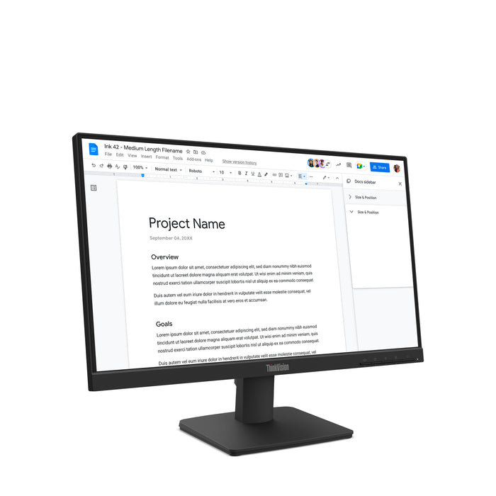 EAN 0198158439435 - Lenovo ThinkVision S22-4e pantalla para PC 54,6 cm (21.5") 1920 x 1080 Pixeles Full HD LED Negro imagen 3