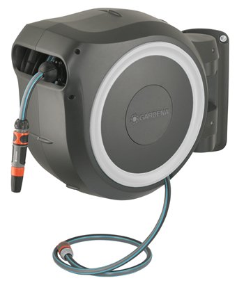 EAN 4078500052078 - Gardena RollUp Carrete de pared Automático Negro, Gris imagen 1