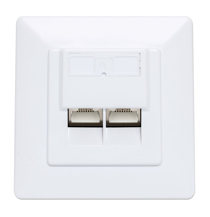 EAN 0766623771900 - Intellinet 771900 toma de corriente 2 x RJ-45 Blanco imagen 3