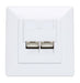 EAN 0766623771900 - Intellinet 771900 toma de corriente 2 x RJ-45 Blanco imagen 3