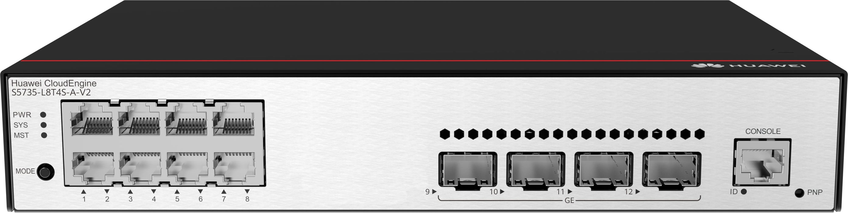 EAN 6901443421831 - Huawei CloudEngine S5735-L8T4S-A-V2 Gestionado L3 Gigabit Ethernet (10/100/1000) 1U Negro, Plata imagen 1